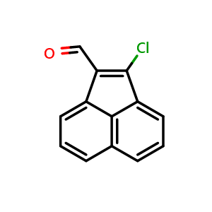 Chemical structure of 2-chloroacenaphthylene-1-carbaldehyde , CAS 13152-84-6, AChemBlock AD244947