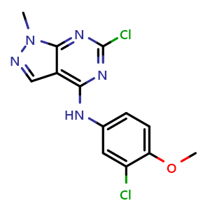 6-Chloro-N-(3-chloro-4-methoxyphenyl)-1-methyl-1H-pyrazolo[3,4-d]pyrimidin-4-amine