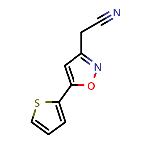 2-[5-(thiophen-2-yl)-1,2-oxazol-3-yl]acetonitrile