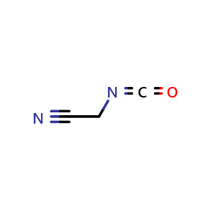Chemical structure of 2-isocyanatoacetonitrile , CAS 58004-56-1, AChemBlock AD244995