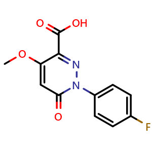1-(4-fluorophenyl)-4-methoxy-6-oxo-1,6-dihydropyridazine-3-carboxylic acid