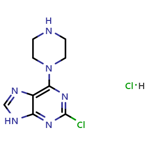 2-chloro-6-(piperazin-1-yl)-9H-purine hydrochloride