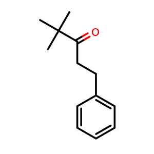 Chemical structure of 4,4-dimethyl-1-phenylpentan-3-one , CAS 5195-24-4, AChemBlock AD245098