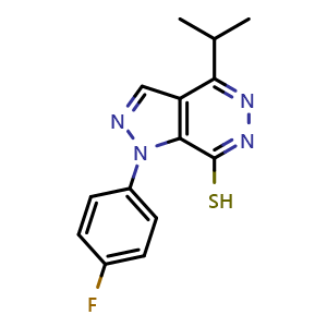 1-(4-Fluorophenyl)-4-isopropyl-1H-pyrazolo[3,4-d]pyridazine-7-thiol