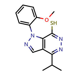 4-Isopropyl-1-(2-methoxyphenyl)-1H-pyrazolo[3,4-d]pyridazine-7-thiol