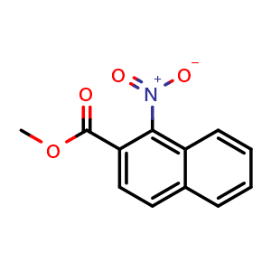 Chemical structure of Methyl 1-nitro-2-naphthoate , CAS 78508-71-1, AChemBlock AD245128