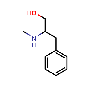 Chemical structure of 2-(methylamino)-3-phenylpropan-1-ol , CAS 91251-73-9, AChemBlock AD245168