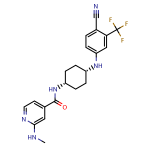 N-[cis-4-[[4-Cyano-3-(trifluoromethyl)phenyl]amino]cyclohexyl]-2-(methylamino)-4-pyridinecarboxamide