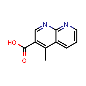 Chemical structure of 4-methyl-1,8-naphthyridine-3-carboxylic acid , CAS 2703756-91-4, AChemBlock AD245238