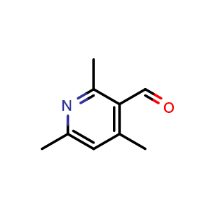 Chemical structure of 2,4,6-trimethylpyridine-3-carbaldehyde , CAS 91591-84-3, AChemBlock AD245278