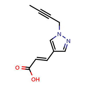 (2E)-3-[1-(but-2-yn-1-yl)-1H-pyrazol-4-yl]prop-2-enoic acid