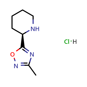 (2R)-2-(3-methyl-1,2,4-oxadiazol-5-yl)piperidine hydrochloride