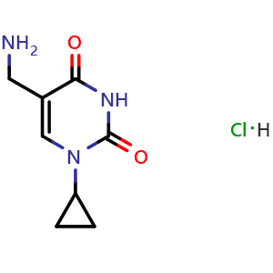 5-(aminomethyl)-1-cyclopropylpyrimidine-2,4(1H,3H)-dione hydrochloride