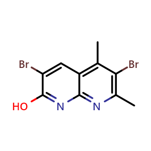 3,6-dibromo-5,7-dimethyl-1,8-naphthyridin-2-ol