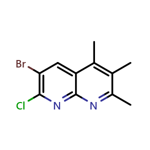 6-bromo-7-chloro-2,3,4-trimethyl-1,8-naphthyridine