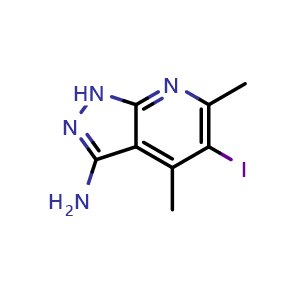 5-iodo-4,6-dimethyl-1H-pyrazolo[3,4-b]pyridin-3-amine