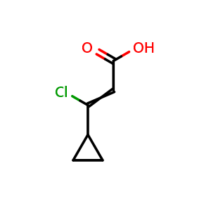 3-chloro-3-cyclopropylprop-2-enoic acid