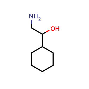 Chemical structure of 2-amino-1-cyclohexylethan-1-ol , CAS 57230-08-7, AChemBlock AD245529