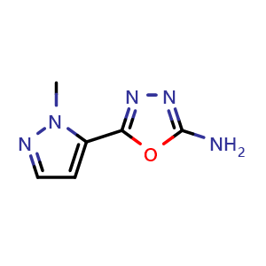5-(1-methyl-1H-pyrazol-5-yl)-1,3,4-oxadiazol-2-amine