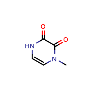 Chemical structure of 1-methyl-1,2,3,4-tetrahydropyrazine-2,3-dione , CAS 4774-11-2, AChemBlock AD245585