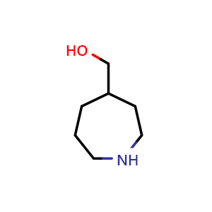 Chemical structure of azepan-4-ylmethanol , CAS 1259077-49-0, AChemBlock AD245635