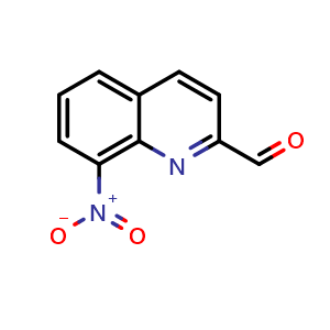 Chemical structure of 8-nitroquinoline-2-carbaldehyde , CAS 68311-64-8, AChemBlock AD245639