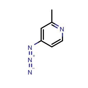 Chemical structure of 4-azido-2-methylpyridine , CAS 95680-55-0, AChemBlock AD245698