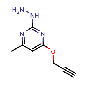 2-hydrazinyl-4-methyl-6-(prop-2-yn-1-yloxy)pyrimidine
