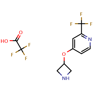 4-(azetidin-3-yloxy)-2-(trifluoromethyl)pyridine; trifluoroacetic acid