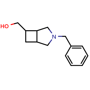Chemical structure of {3-benzyl-3-azabicyclo[3.2.0]heptan-6-yl}methanol , CAS 2385480-92-0, AChemBlock AD245807