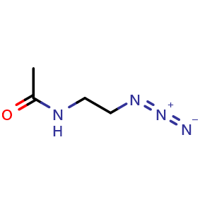 Chemical structure of N-(2-azidoethyl)acetamide , CAS 72200-24-9, AChemBlock AD245837