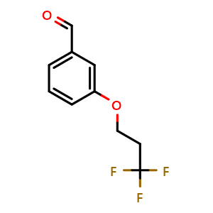 Chemical structure of 3-(3,3,3-trifluoropropoxy)benzaldehyde , CAS 467457-66-5, AChemBlock AD245891