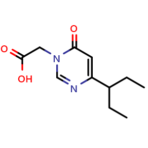 2-(6-oxo-4-(pentan-3-yl)pyrimidin-1(6H)-yl)acetic acid