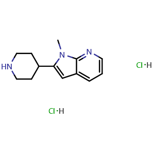4-{1-methyl-1H-pyrrolo[2,3-b]pyridin-2-yl}piperidine dihydrochloride
