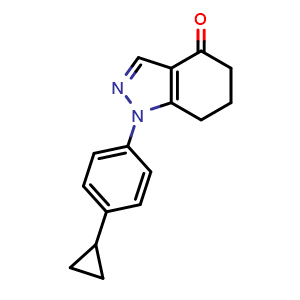 1-(4-cyclopropylphenyl)-4,5,6,7-tetrahydro-1H-indazol-4-one