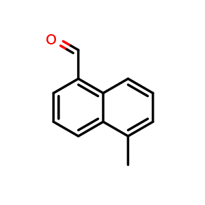Chemical structure of 5-Methylnaphthalene-1-carbaldehyde , CAS 104306-72-1, AChemBlock AD246093