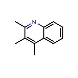 Chemical structure of 2,3,4-trimethylquinoline , CAS 2437-72-1, AChemBlock AD246098