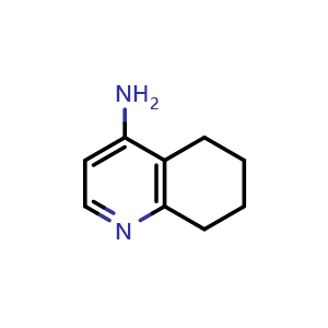 Chemical structure of 5,6,7,8-tetrahydroquinolin-4-amine , CAS 14807-39-7, AChemBlock AD246152