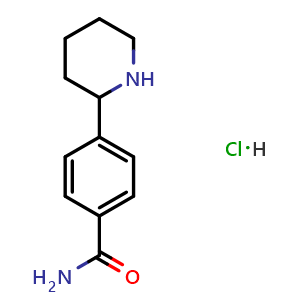 4-(piperidin-2-yl)benzamide hydrochloride