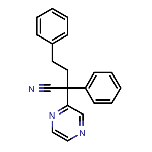 2,4-diphenyl-2-(pyrazin-2-yl)butanenitrile