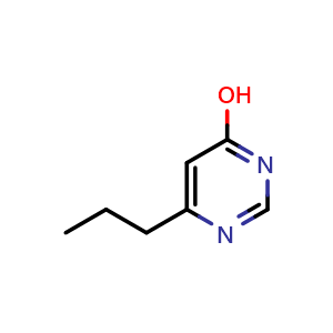 Chemical structure of 6-propylpyrimidin-4-ol , CAS 16353-07-4, AChemBlock AD246273