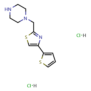 1-{[4-(thiophen-2-yl)-1,3-thiazol-2-yl]methyl}piperazine dihydrochloride