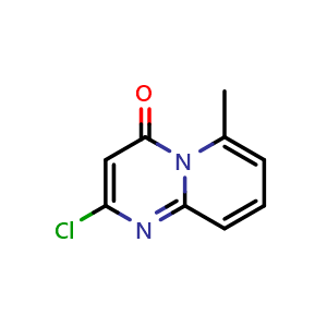 Chemical structure of 2-Chloro-6-methyl-4h-pyrido[1,2-a]pyrimidin-4-one , CAS 38326-29-3, AChemBlock AD246320