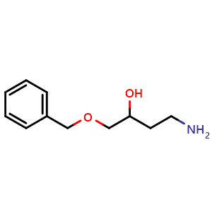 Chemical structure of 4-amino-1-(benzyloxy)butan-2-ol , CAS 166746-63-0, AChemBlock AD246359