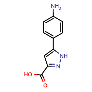 5-(4-Aminophenyl)-1H-pyrazole-3-carboxylic acid