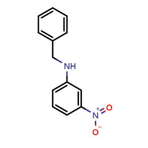 Chemical structure of N-benzyl-3-nitroaniline , CAS 33334-94-0, AChemBlock AD246410