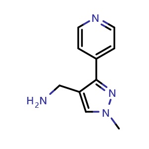 (1-methyl-3-(pyridin-4-yl)-1H-pyrazol-4-yl)methanamine