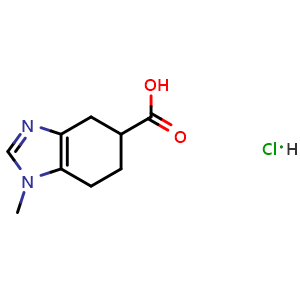 1-methyl-4,5,6,7-tetrahydro-1H-1,3-benzodiazole-5-carboxylic acid hydrochloride