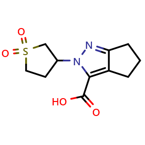 2-(1,1-dioxo-1lambda6-thiolan-3-yl)-2H,4H,5H,6H-cyclopenta[c]pyrazole-3-carboxylic acid
