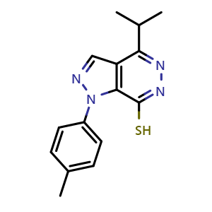 1-(4-methylphenyl)-4-(propan-2-yl)-1H-pyrazolo[3,4-d]pyridazine-7-thiol